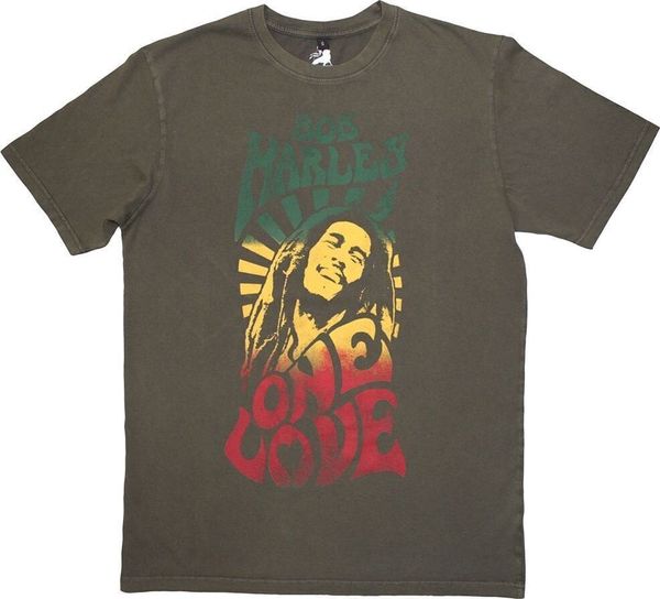 Bob Marley Bob Marley Majica One Love Gradient Stone Wash Unisex Green XL