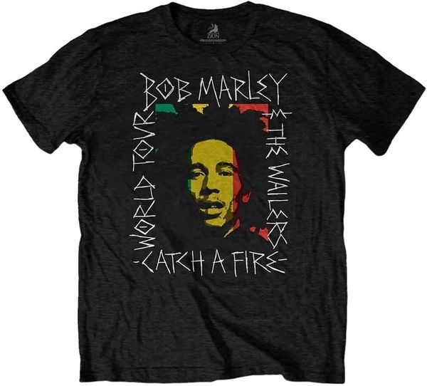 Bob Marley Bob Marley Majica Rasta Scratch Unisex Black 2XL