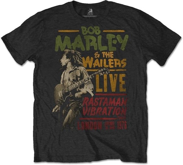 Bob Marley Bob Marley Majica Unisex Rastaman Vibration Tour 1976 Black 2XL