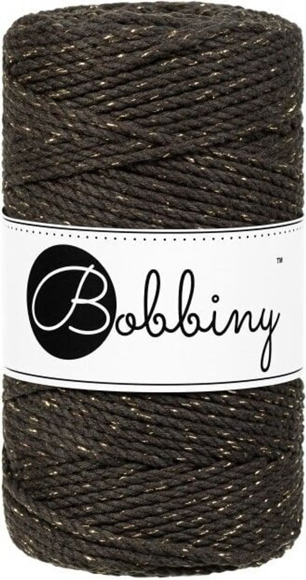 Bobbiny Bobbiny 3PLY Macrame Rope 3 mm 100 m Golden Espresso Vrvica