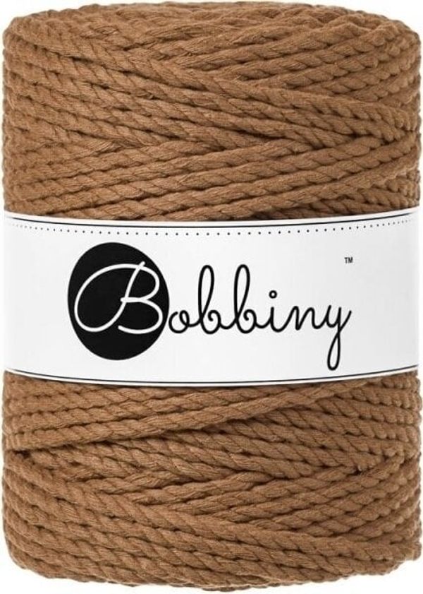 Bobbiny Bobbiny 3PLY Macrame Rope 5 mm 100 m Caramel Vrvica