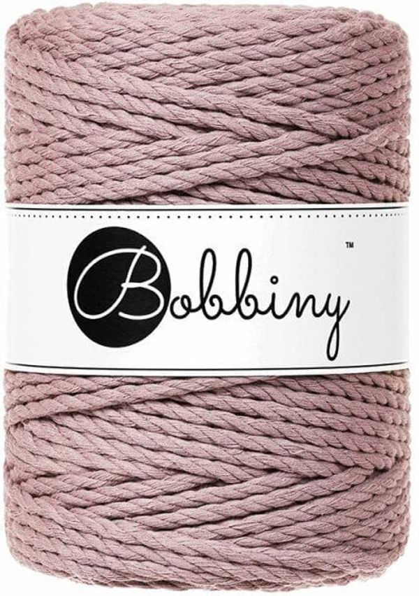 Bobbiny Bobbiny 3PLY Macrame Rope 5 mm 100 m Mauve Vrvica