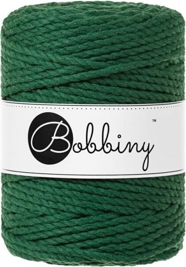 Bobbiny Bobbiny 3PLY Macrame Rope 5 mm 100 m Pine Green Vrvica