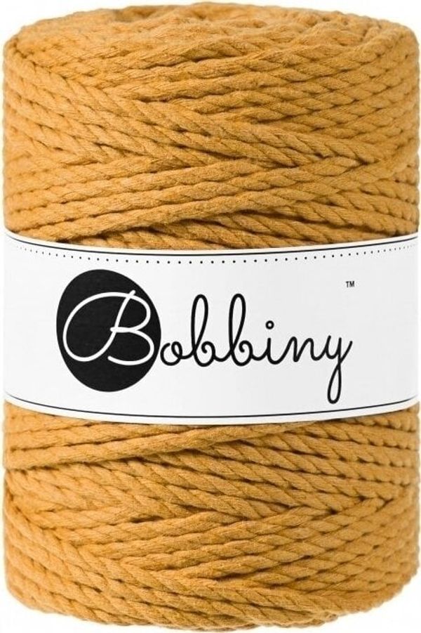 Bobbiny Bobbiny 3PLY Macrame Rope 5 mm Mustard Vrvica