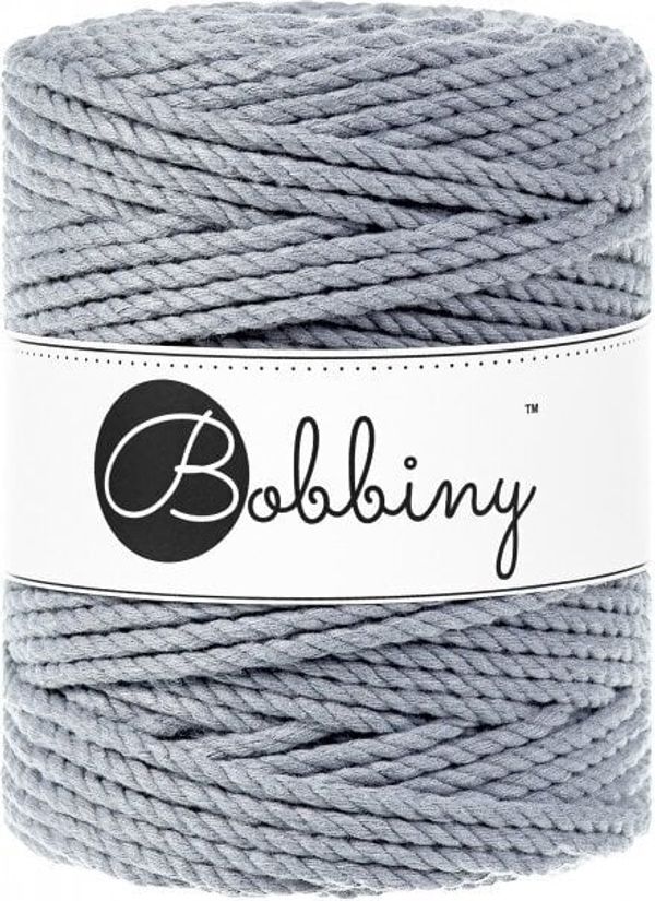 Bobbiny Bobbiny 3PLY Macrame Rope 5 mm Steel Vrvica