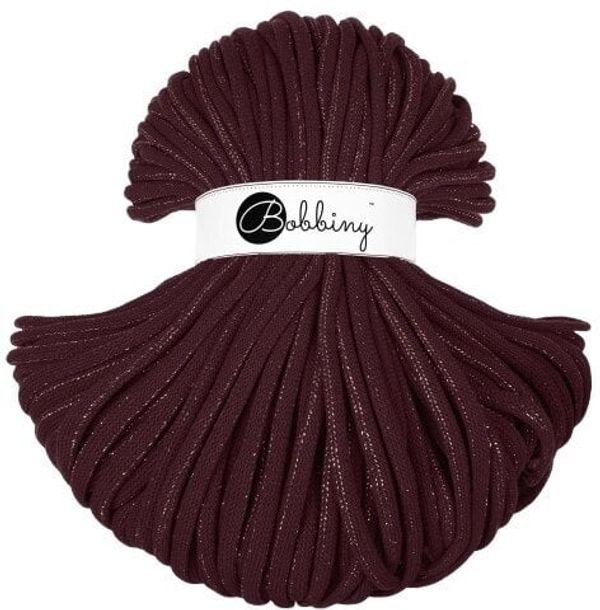 Bobbiny Bobbiny Jumbo 9 mm 100 m Golden Burgundy Vrvica