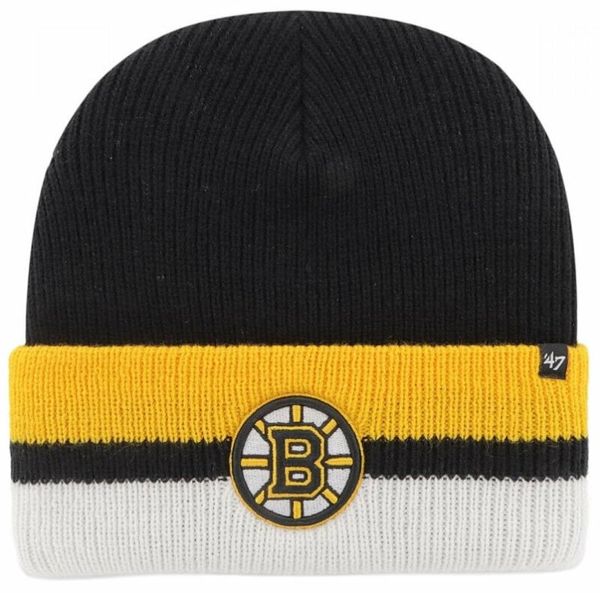 Boston Bruins Boston Bruins Split Cuff Knit Black UNI Hokejska kapa