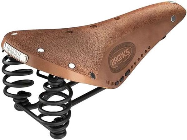 Brooks Brooks Flyer Softened Dark Tan Steel Alloy Sedlo