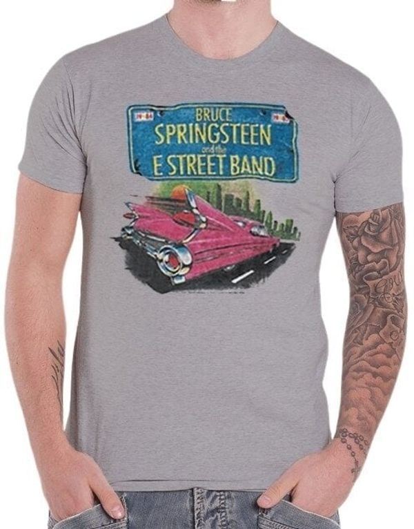 Bruce Springsteen Bruce Springsteen Majica Pink Cadillac Unisex Heather Grey 2XL