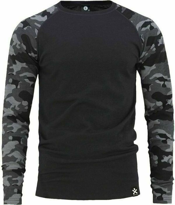 Bula Bula Camo Merino Wool Crew Dark Grey S Termo spodnje perilo