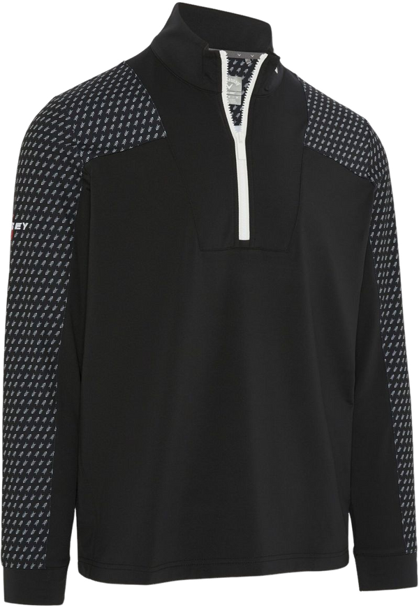 Callaway Callaway Chev Motion Mens Print Pullover Caviar L