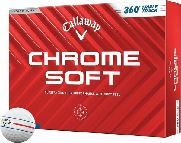 Callaway Callaway Chrome Soft 2024 White Golf Balls 360 Triple Track