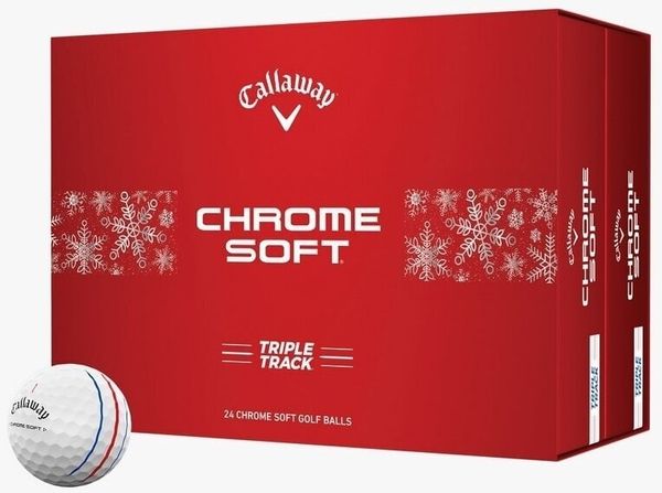 Callaway Callaway Chrome Soft 2024 White Triple Track Golf žogice