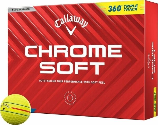 Callaway Callaway Chrome Soft 2024 Yellow Golf Balls 360 Triple Track