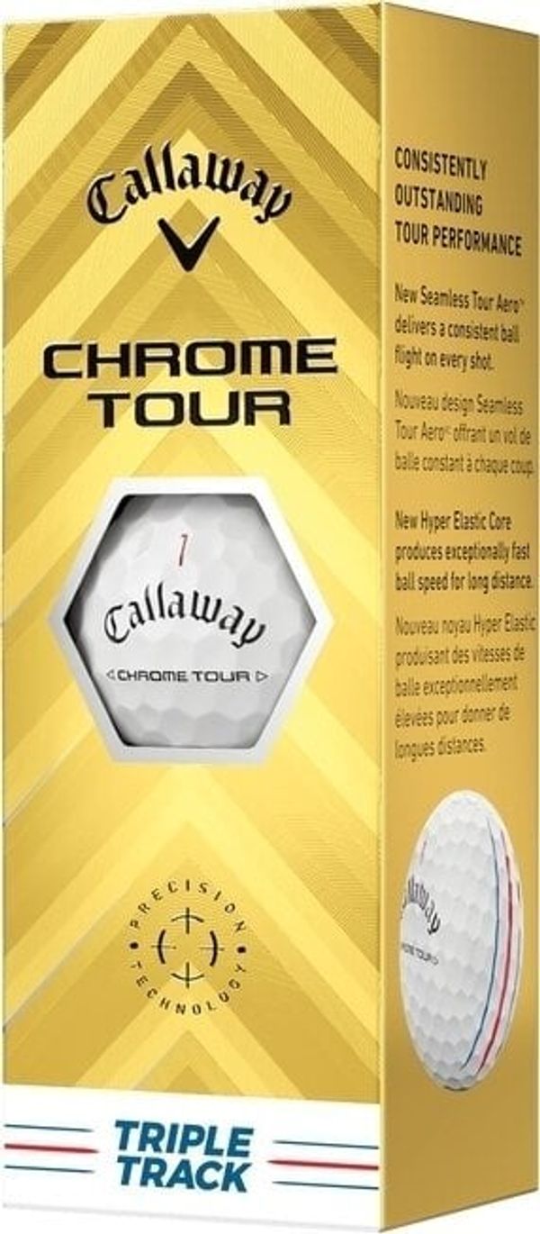 Callaway Callaway Chrome Tour White Golf Balls Triple Track 3 Pack