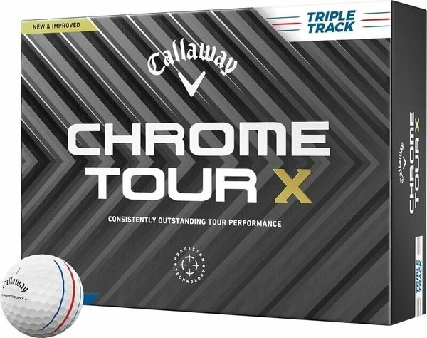 Callaway Callaway Chrome Tour X White Golf Balls Triple Track