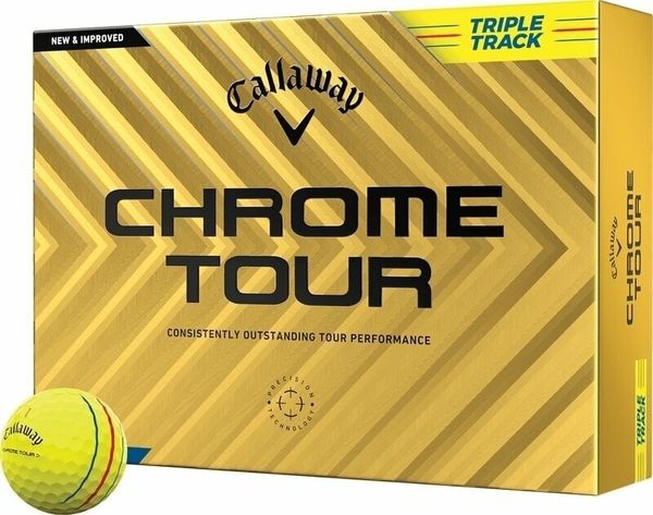 Callaway Callaway Chrome Tour Yellow Golf Balls Triple Track