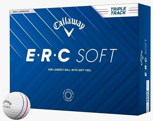 Callaway Callaway ERC Soft 2025 White Triple Track Golf žogice
