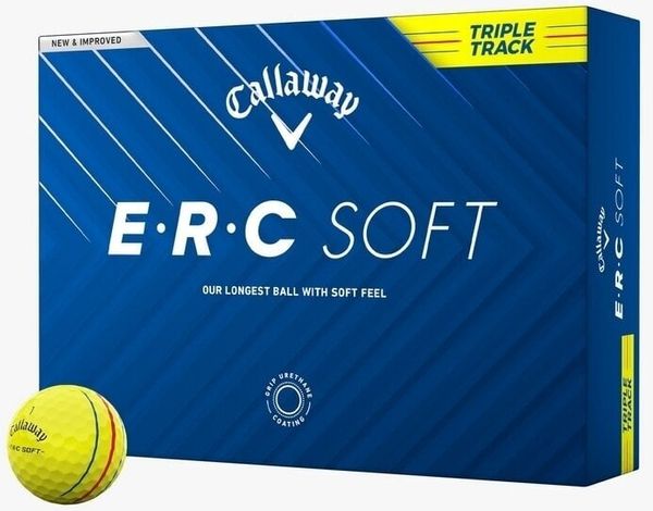 Callaway Callaway ERC Soft 2025 Yellow Triple Track Golf žogice