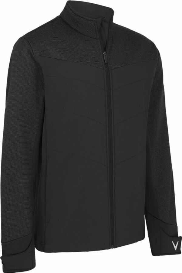 Callaway Callaway Mens Mixed Media Primaloft Insulated Jacket Black Heather M