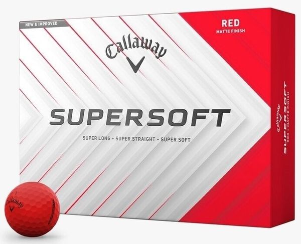 Callaway Callaway Supersoft 2025 Matte Red Basic Golf žogice