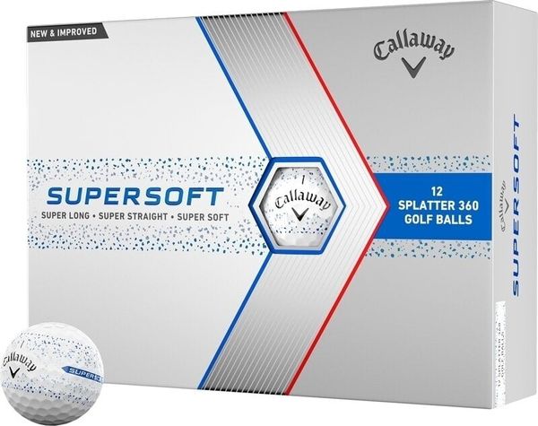 Callaway Callaway Supersoft Blue Splatter Golf Balls