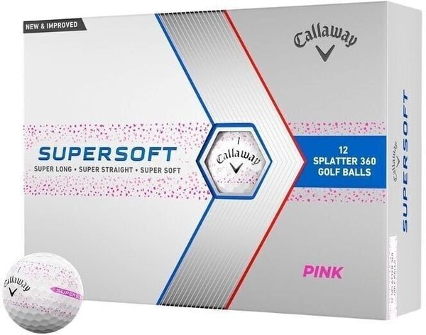 Callaway Callaway Supersoft Pink Splatter Golf Balls
