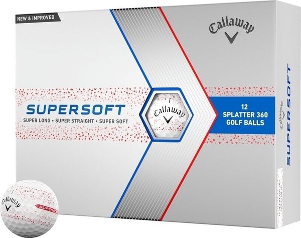 Callaway Callaway Supersoft Red Splatter Golf Balls