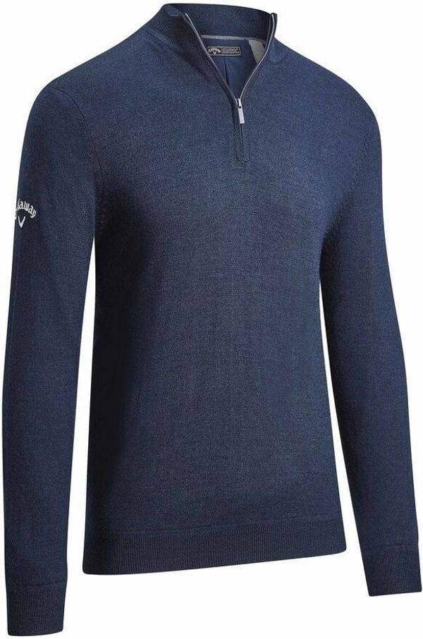 Callaway Callaway Windstopper 1/4 Mens Zipped Sweater Navy Blue L