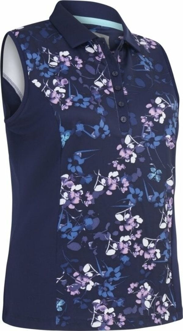 Callaway Callaway Women Allover Butterfly Floral Printed Peacoat XS Polo majice