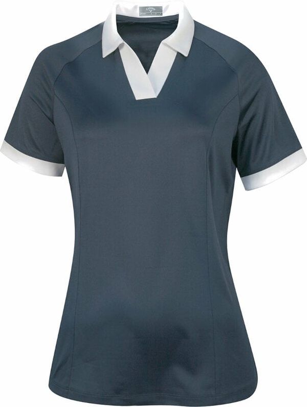 Callaway Callaway Womens Short Sleeve V-Placket Colourblock Odyssey Grey XS Polo majice