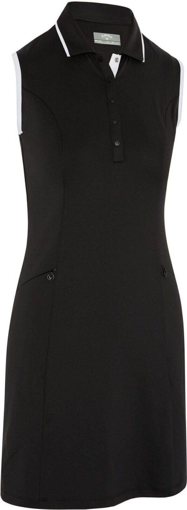 Callaway Callaway Womens Sleeveless Dress With Snap Placket Caviar XL