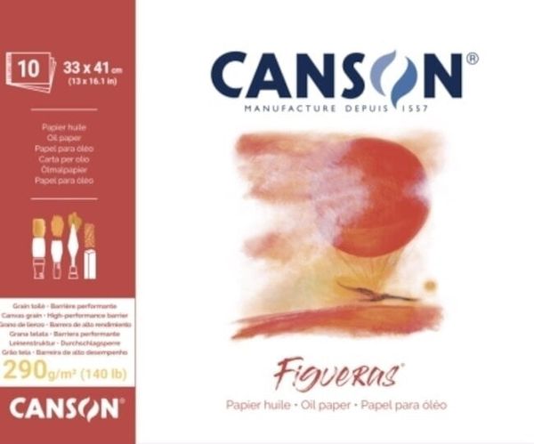 Canson Canson Pad Glued On Short Side Figueras Skicirka 41 x 33 cm 290 g