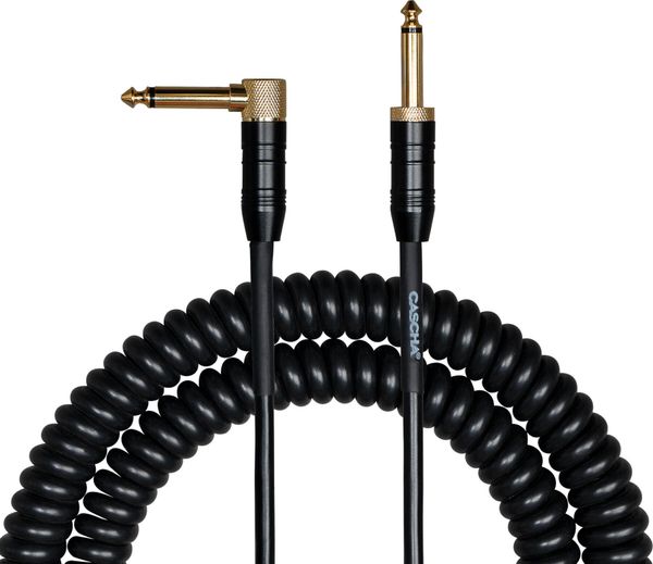 Cascha Cascha Advanced Line Guitar Cable Črna 6 m Ravni - Kotni