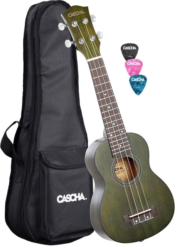 Cascha Cascha HH 2265 Premium Soprano ukulele Zelena