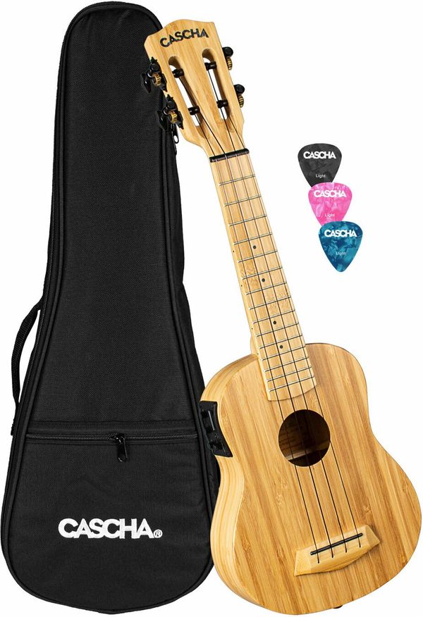 Cascha Cascha HH 2312E Soprano ukulele Bambus