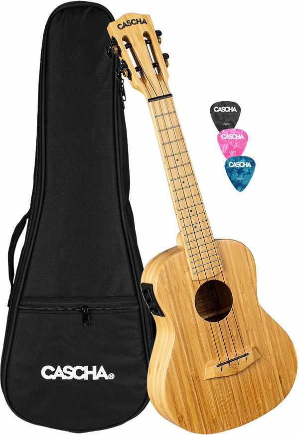 Cascha Cascha HH 2313E Bamboo Koncertne ukulele Natural