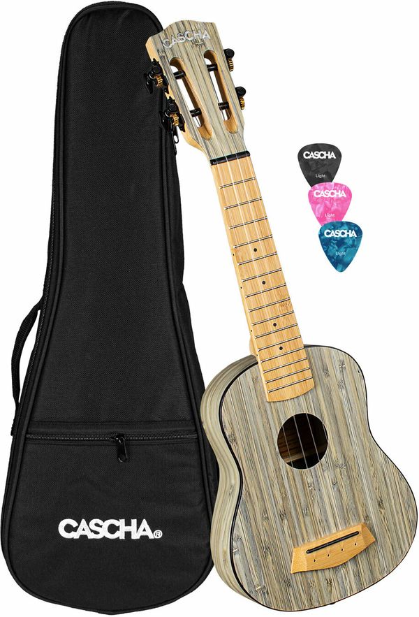 Cascha Cascha HH 2315 Bamboo Soprano ukulele Graphite