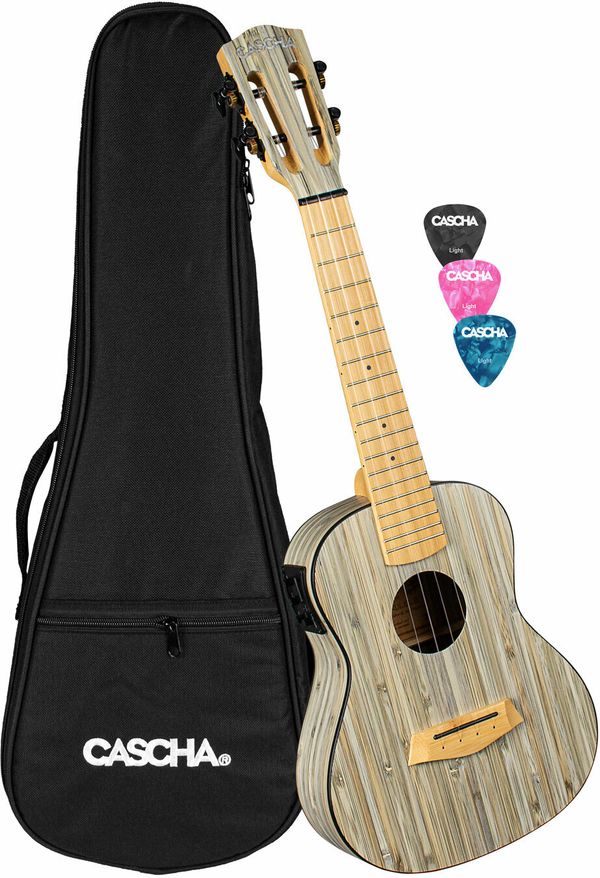 Cascha Cascha HH 2316E Bamboo Koncertne ukulele Graphite