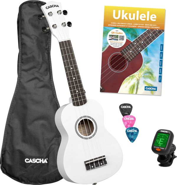 Cascha Cascha HH 3975 White Soprano ukulele