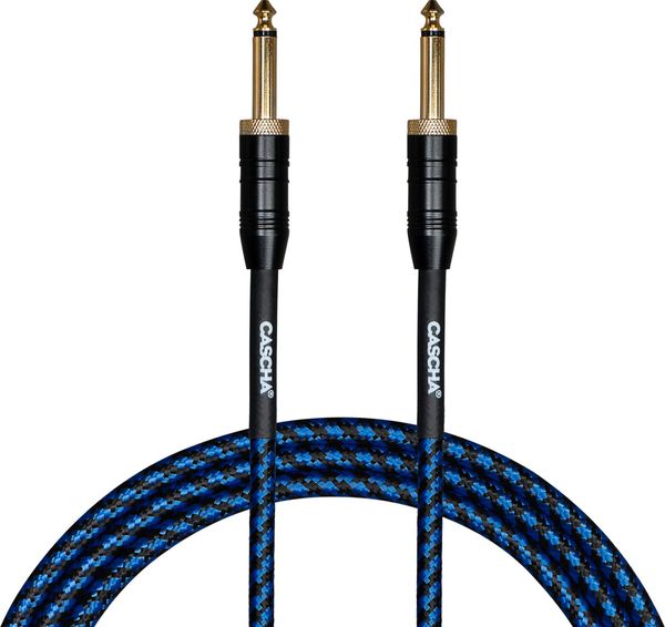 Cascha Cascha Professional Line Guitar Cable Modra 6 m Ravni - Ravni