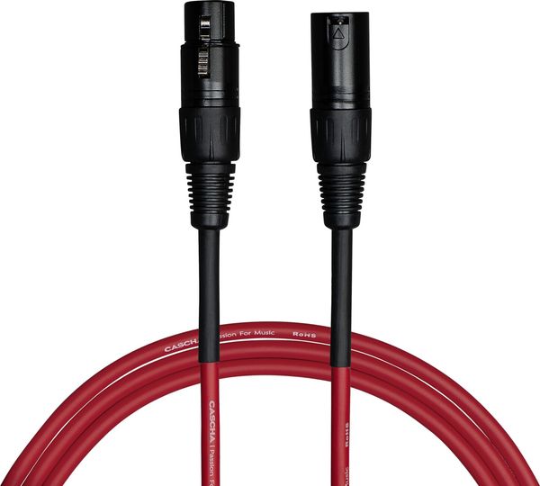 Cascha Cascha Standard Line Microphone Cable Rdeča 9 m