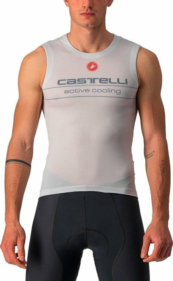 Castelli Castelli Active Cooling Sleeveless Brezrokavnik Silver Gray XL