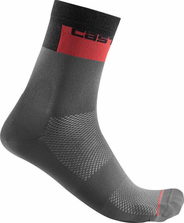 Castelli Castelli Blocco 15 Sock Dark Gray S/M Kolesarske nogavice
