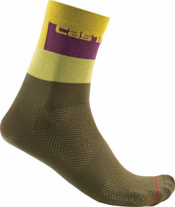 Castelli Castelli Blocco 15 Sock Defender Green S/M Kolesarske nogavice