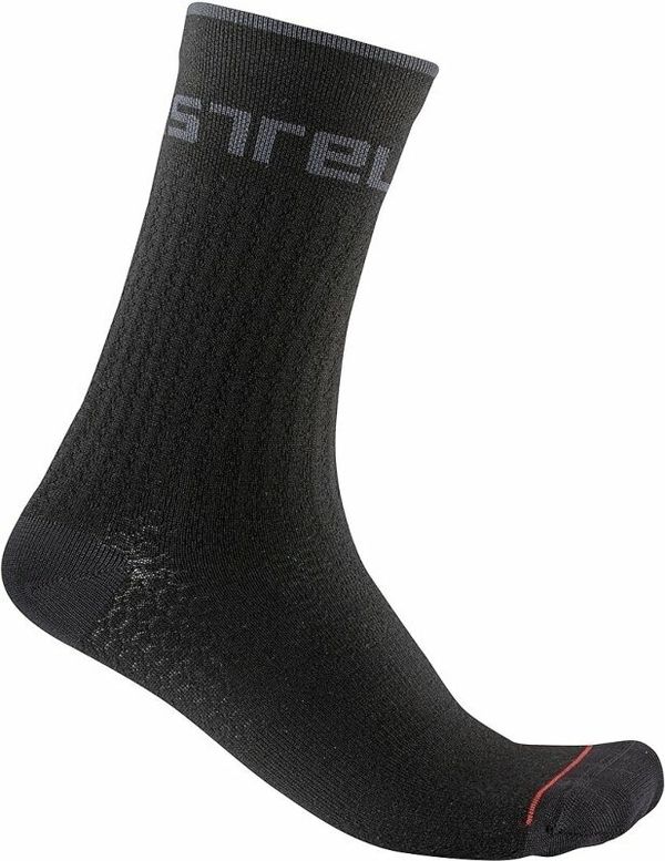 Castelli Castelli Distanza 20 Sock Black 2XL Kolesarske nogavice