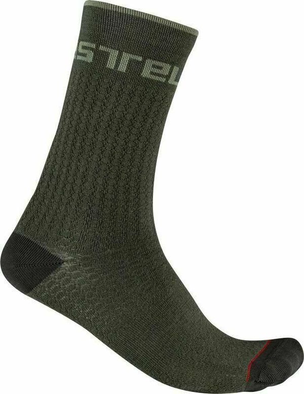 Castelli Castelli Distanza 20 Sock Military Green S/M Kolesarske nogavice