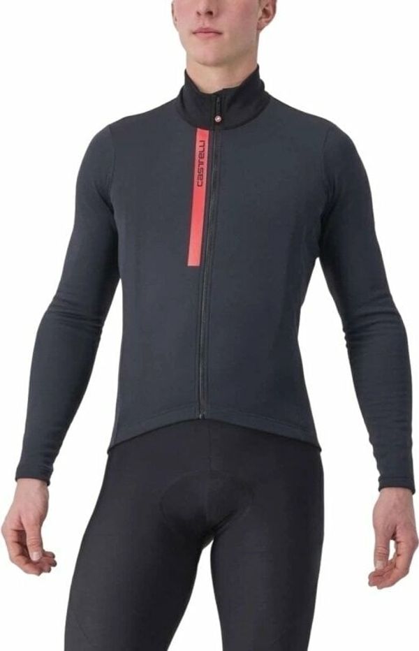 Castelli Castelli Entrata Thermal Jersey Jersey Light Black 2XL