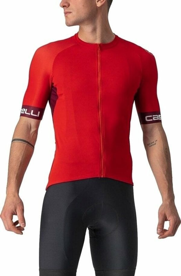 Castelli Castelli Entrata VI Jersey Red/Bordeaux/Ivory 2XL