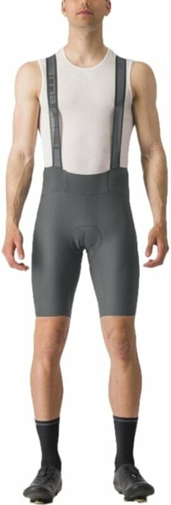 Castelli Castelli Espresso Bibshort Gunmetal Gray 2XL Kolesarske hlače